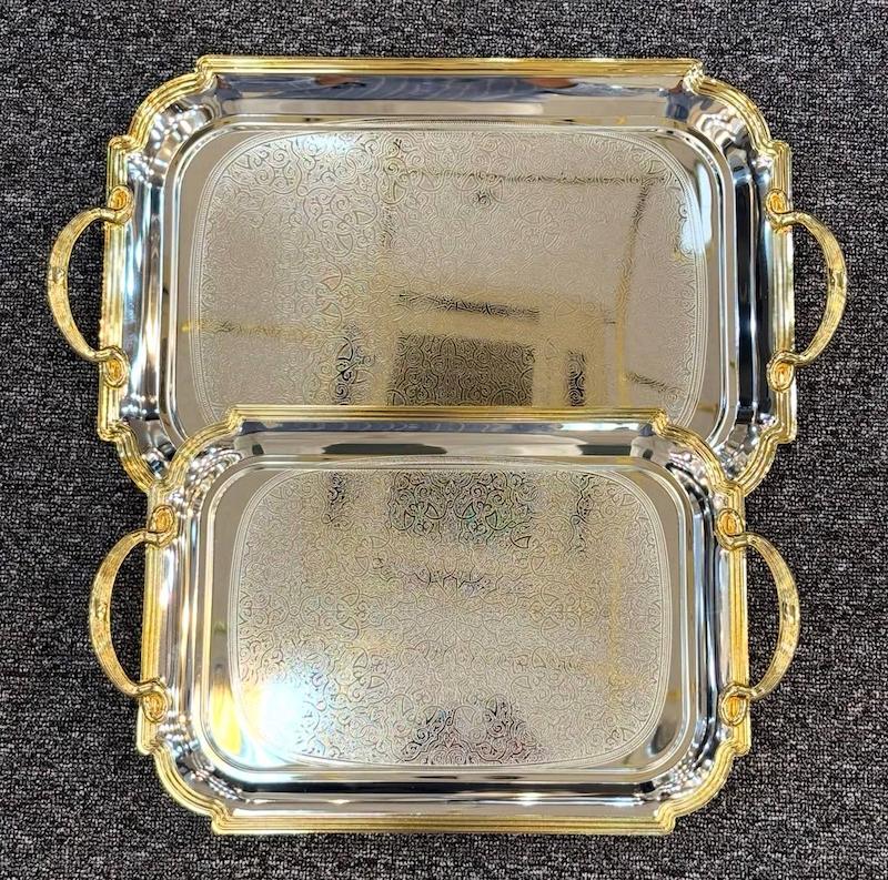 سینی دو تکه استیل وارداتی