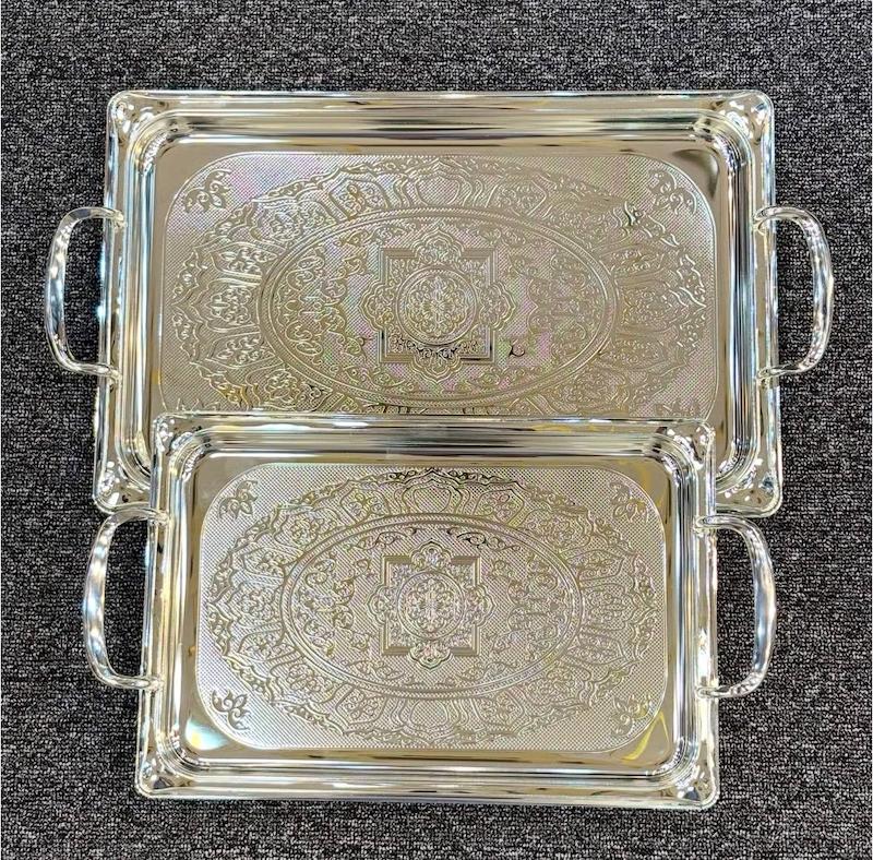 سینی دو تکه استیل وارداتی