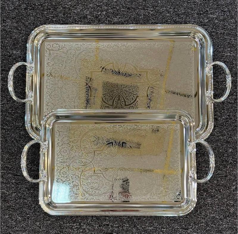 سینی دو تکه استیل وارداتی