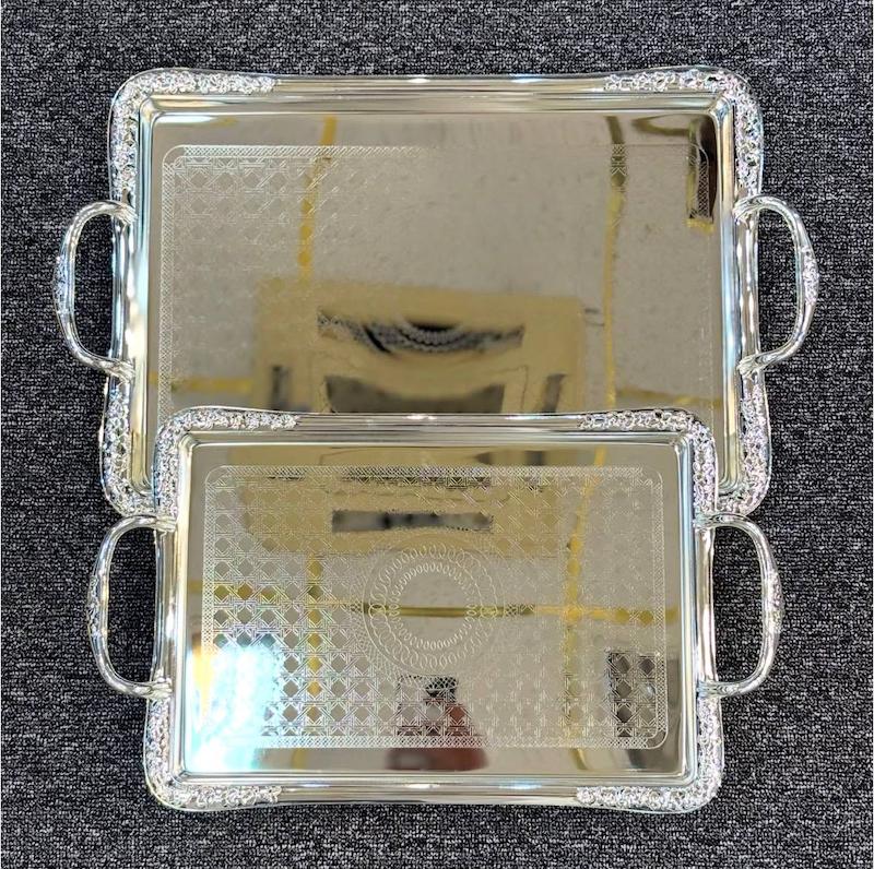 سینی دو تکه استیل وارداتی