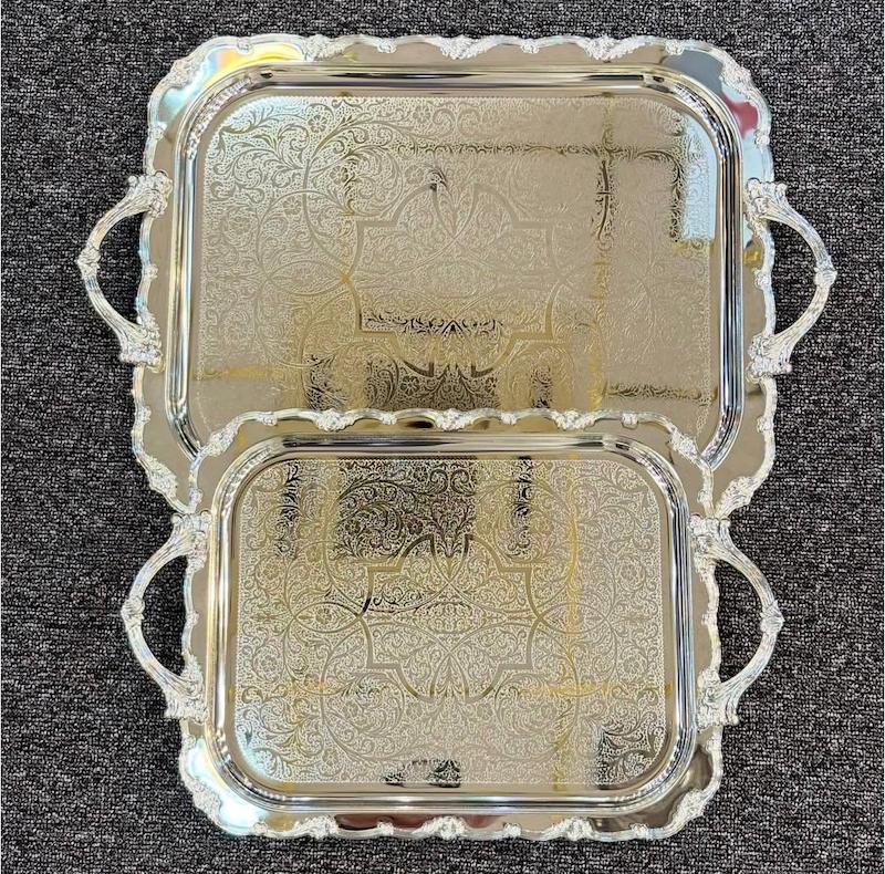 سینی دو تکه استیل وارداتی
