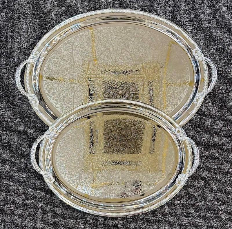 سینی دو تکه استیل وارداتی