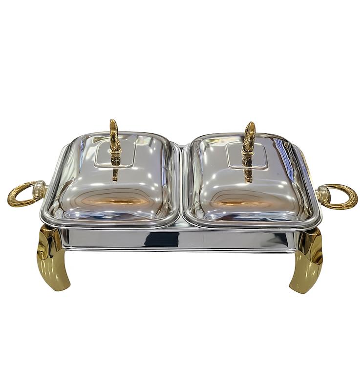 سوفله خوری دوقلو رزلند پافیلی استیل طلایی