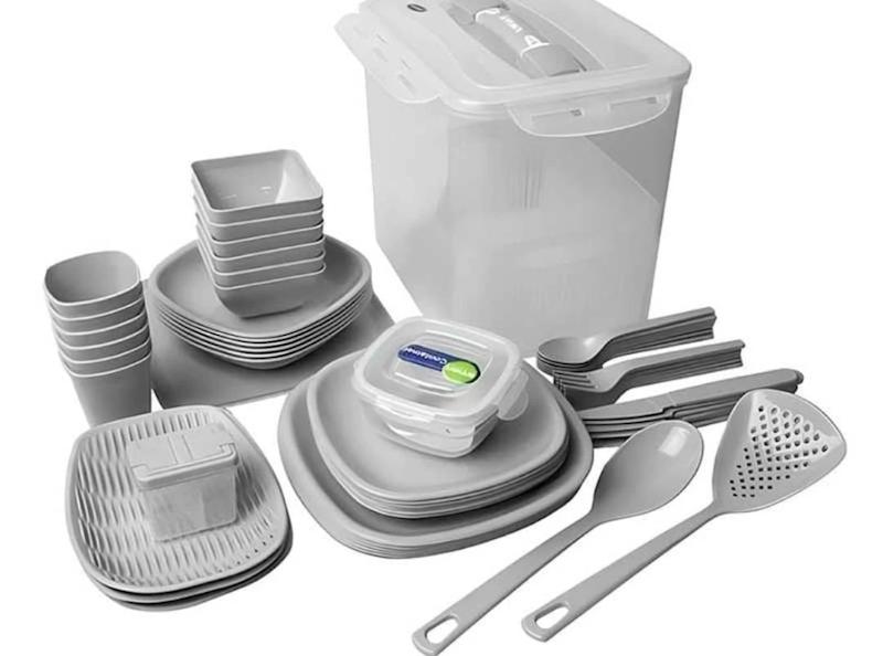 ست مسافرتی برند لیمون رنگ طوسی