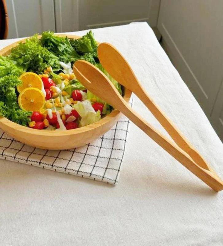 انبر سالاد چوب بامبو