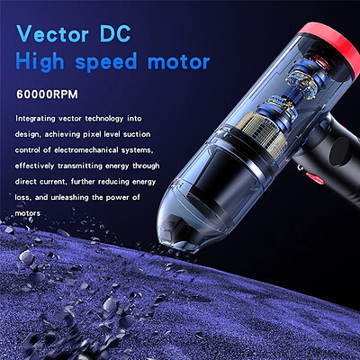 جارو شارژی و گردگیر یسیدو مدل yesido dual duster vacuum vc06