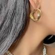 گوشواره حلقه ای طلایی-1