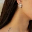 گوشواره گلی میناکاری