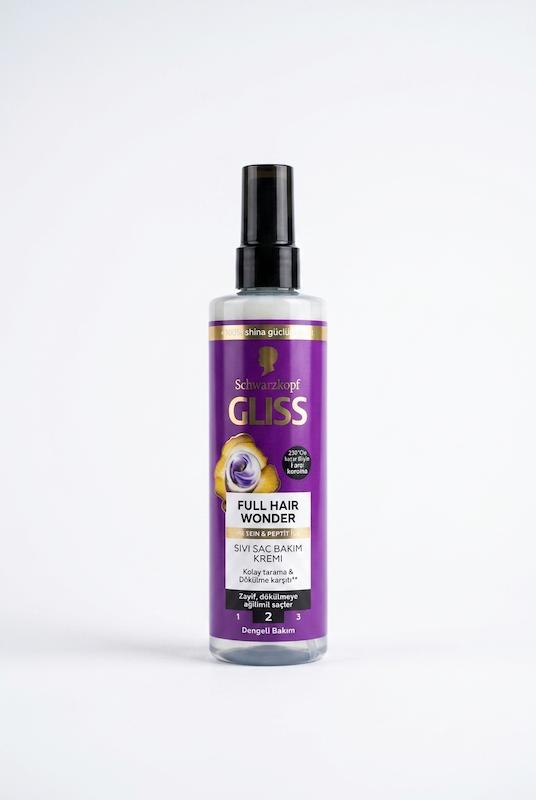 اسپری دوفاز مو گلیس Full Hair Wonder حاوی کافئین و پپتید