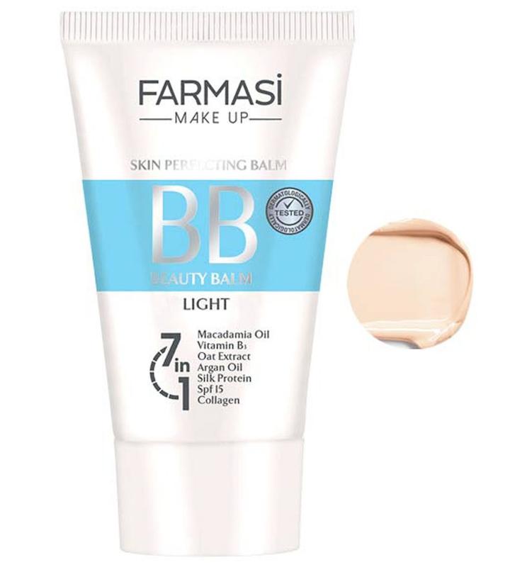 بی‌بی کرم فارماسی Farmasi Skin Perfecting BB Beauty Balm – رنگ Light