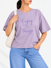 کراپ تیشرت طرح Enjoy the little things کد ۳۳۱۱۸ 