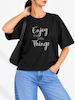 کراپ تیشرت طرح Enjoy the little things کد ۳۳۱۱۸ 