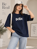 تیشرت  زنانه باکسی Be Real کد ۳۳۱۰۶