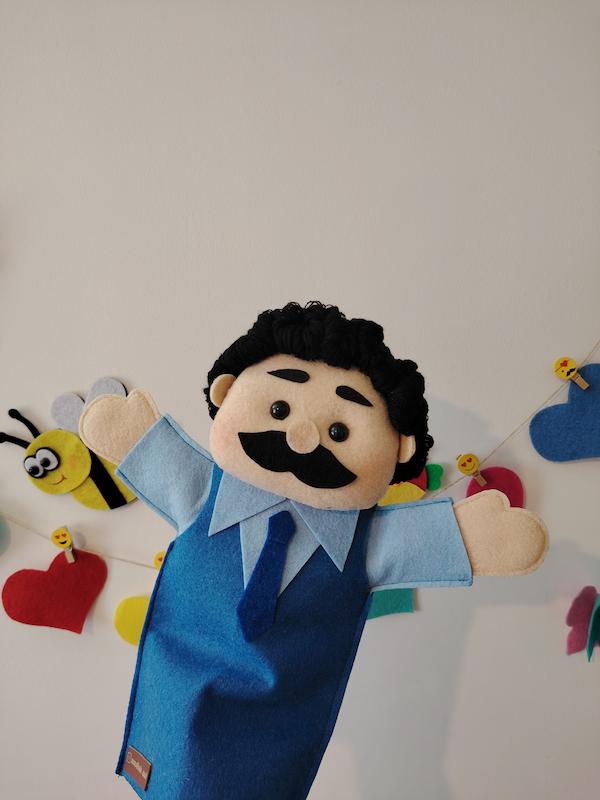 عروسک دستکشی پدر 