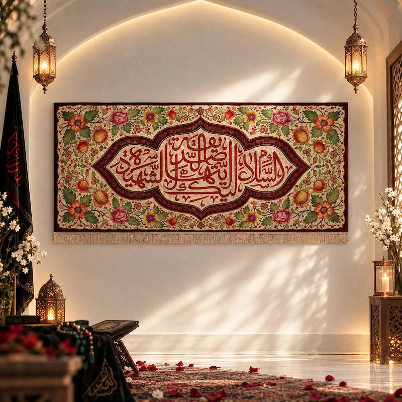 کتیبه طرح السلام علیک ایتها الصدیقة الشهیده 