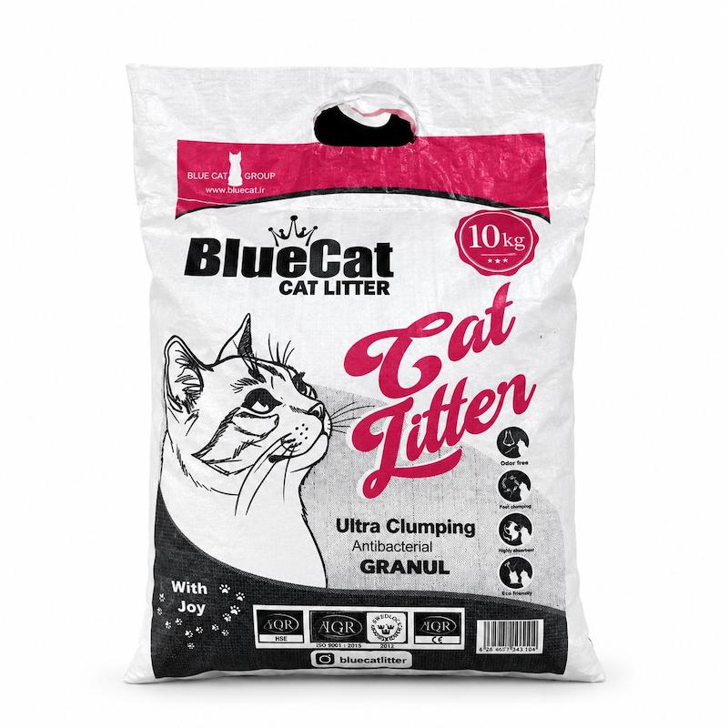 خاک گربه بلوکت-کربن-گونی (وزن 10KG) CAT LITTER_BlueCat