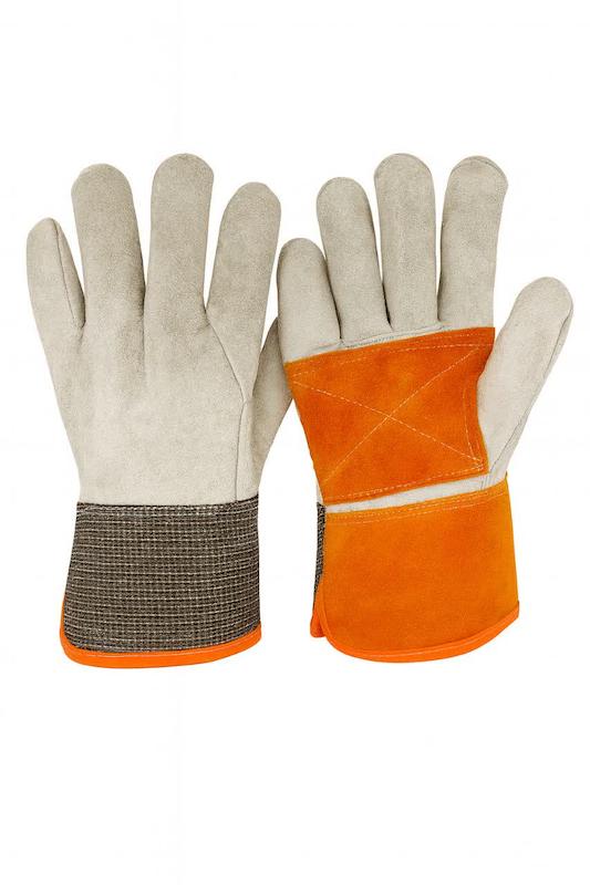 دستکش جوشکاری دوبل چرمی ساق کوتاه طرح کره