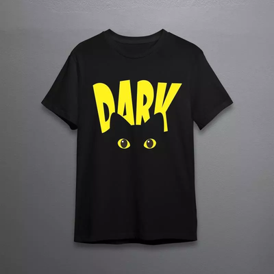 تی شرت کد 021 - گربه در تاریکی
