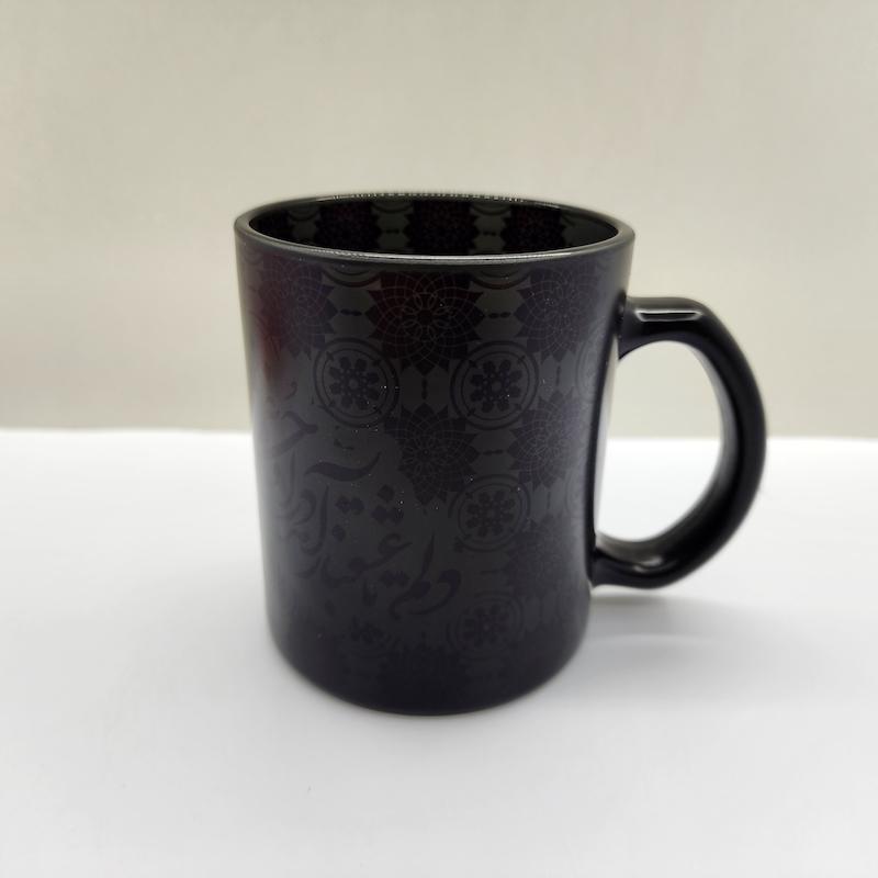 ماگ شیشه ای جادویی مات - طرح دلخواه