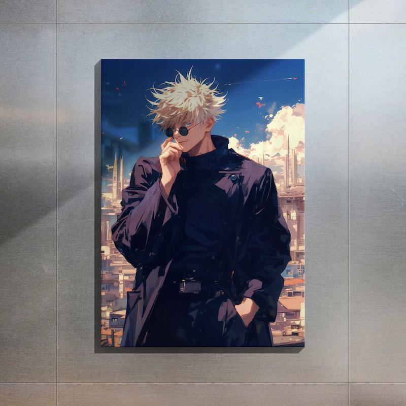 متال پوستر کد 048 - ساتورو گوجو (Jujutsu Kaisen)