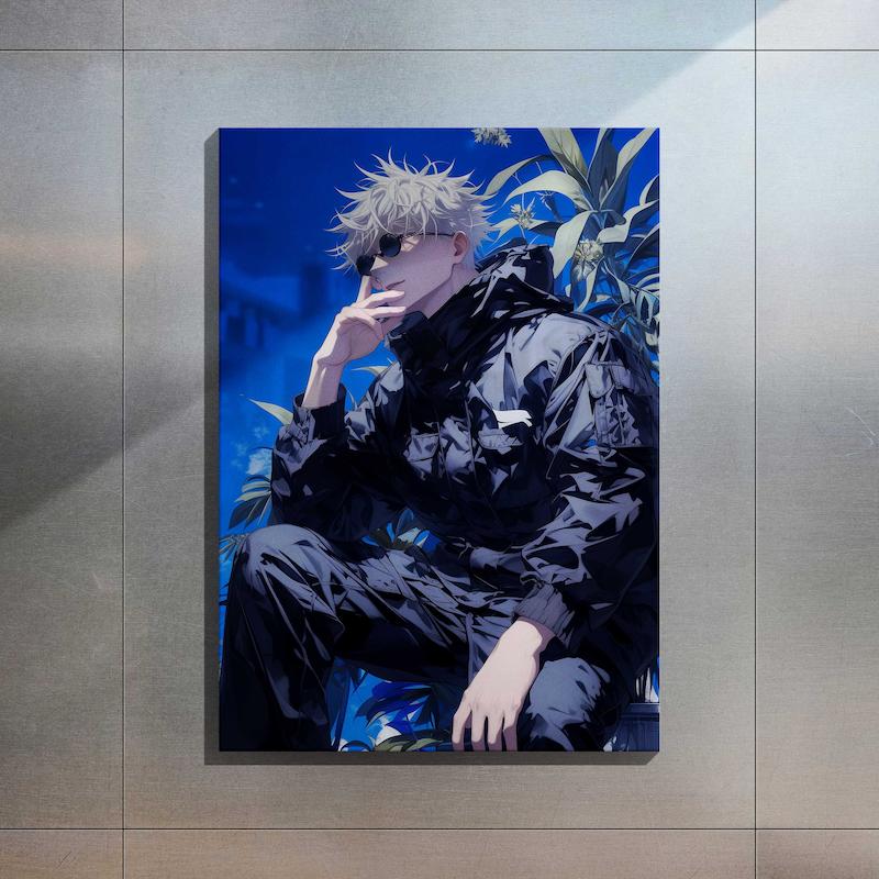 متال پوستر کد 049 - ساتورو گوجو (Jujutsu Kaisen)