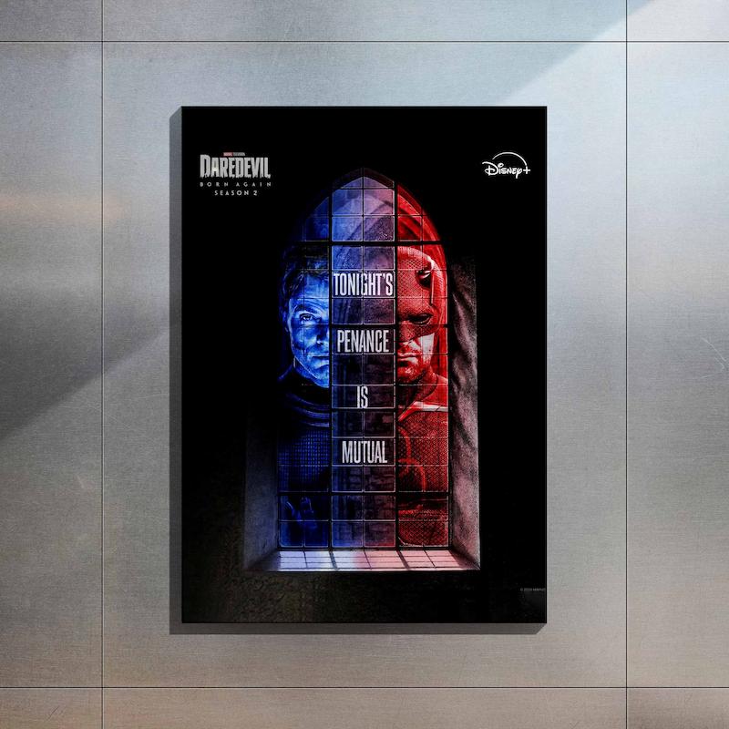 متال پوستر کد 070 - دردویل و بولزآی (Daredevil: Born Again Season 2)