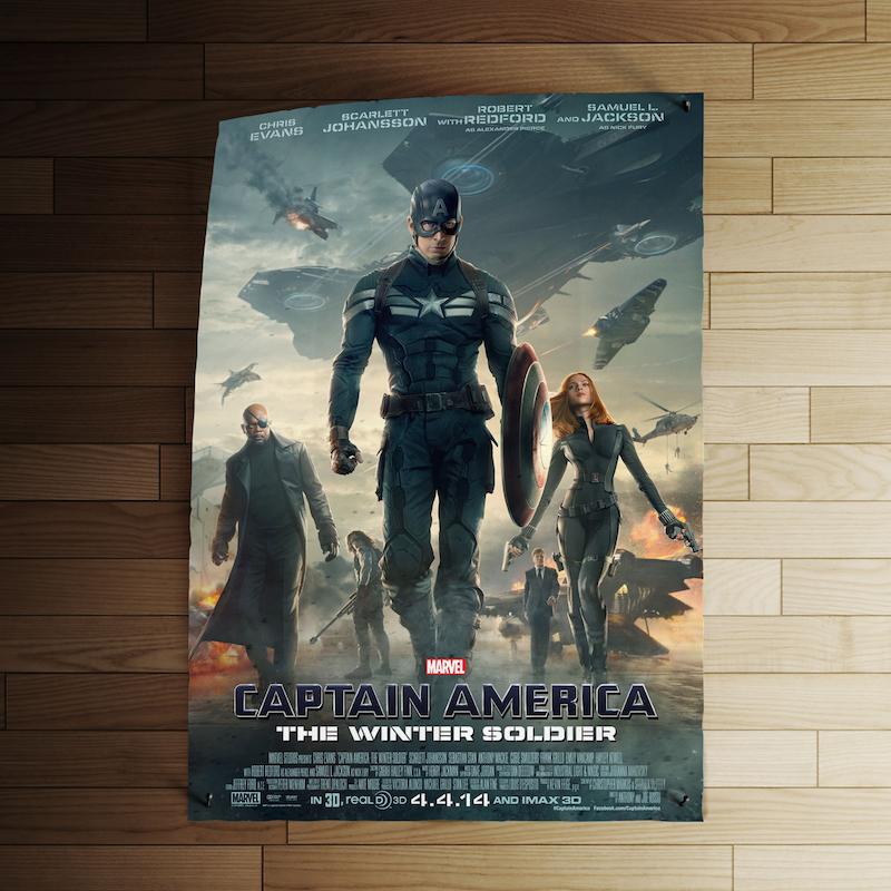 پوستر کد 014 - Captain America: The Winter Soldier (March 2014)