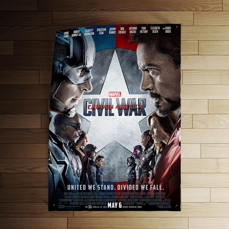 پوستر کد 021 - Captain America: Civil War (April 2016)