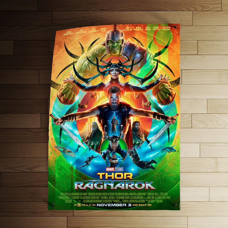 پوستر کد 028 - Thor: Ragnarok (October 2017)