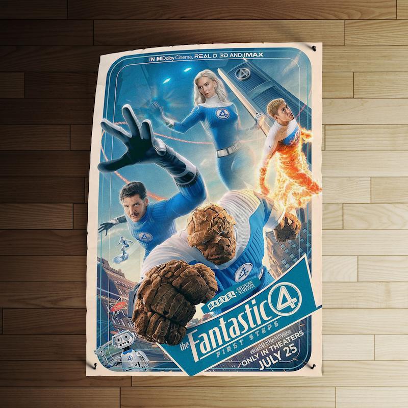 پوستر کد 075 - The Fantastic Four: First Steps (July 2025)