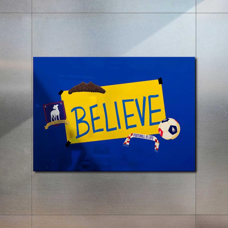 متال پوستر کد 149 - تد لاسو (Believe)