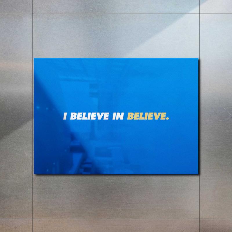 متال پوستر کد 150 - تد لاسو (Believe)