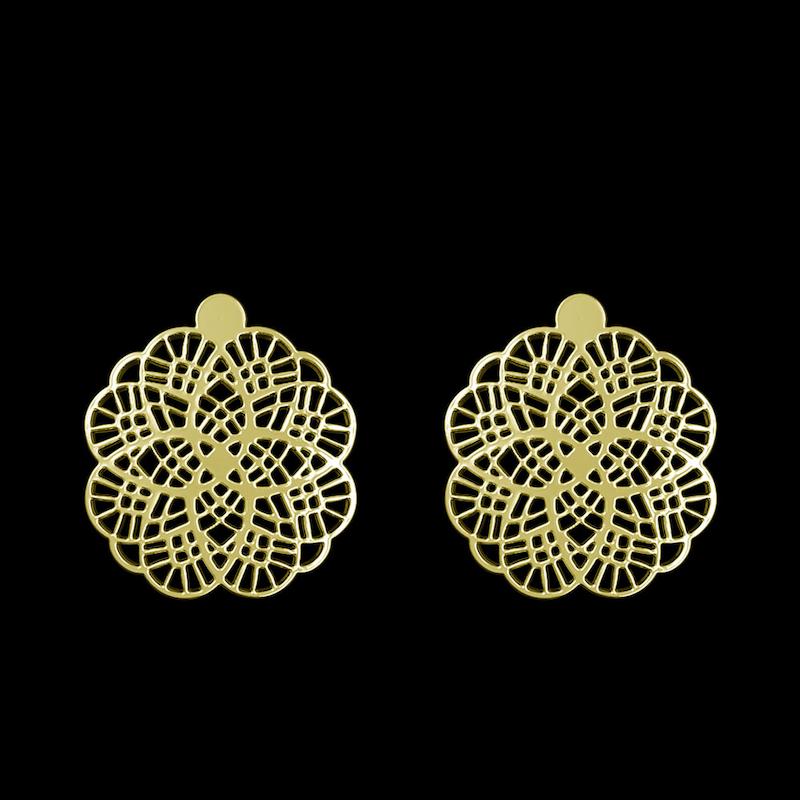 گوشواره طلا مدل هندسی کد GA10038