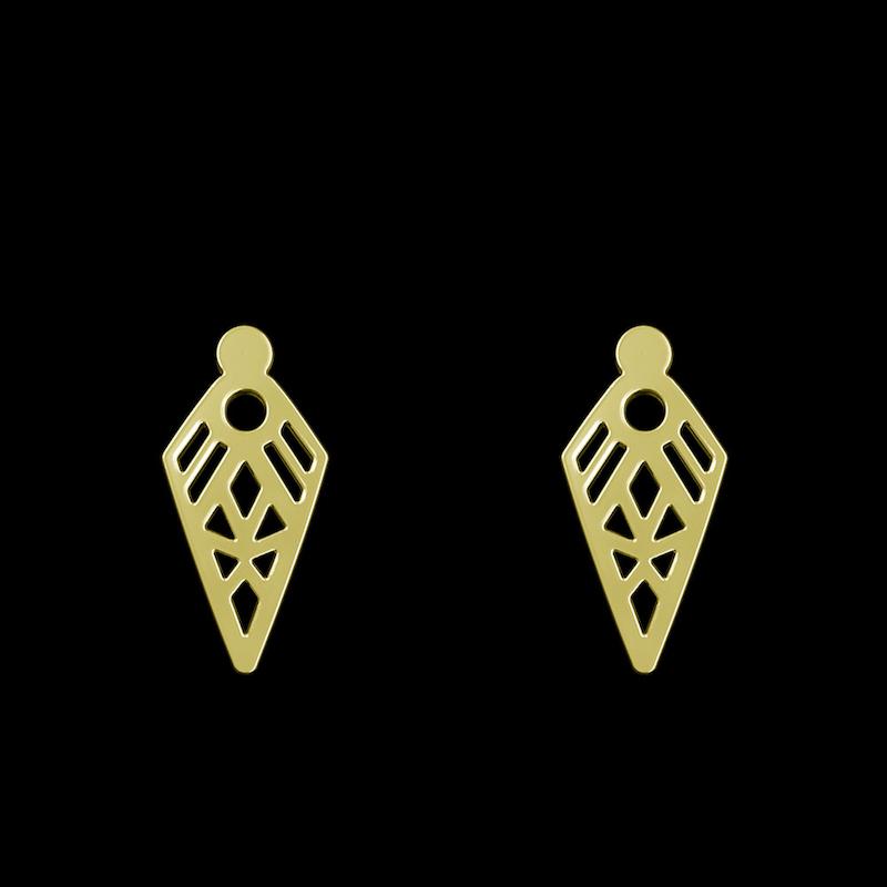 گوشواره طلا مدل هندسی کد GA10055