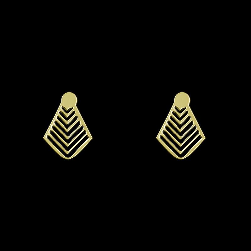 گوشواره طلا مدل هندسی کد GA10245