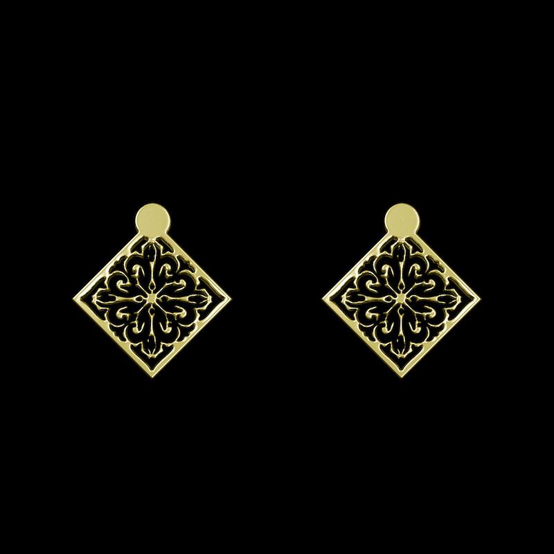 گوشواره طلا مدل اسلیمی کد GA10361