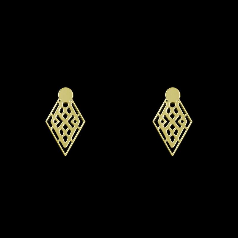 گوشواره طلا مدل هندسی کد GA10430