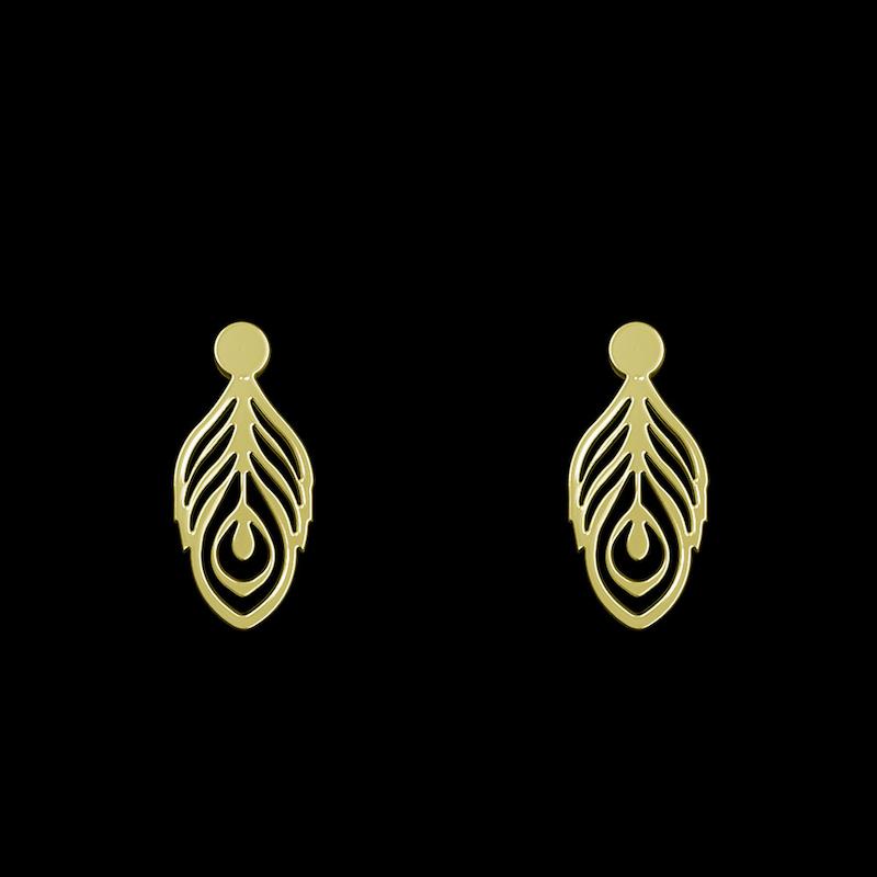گوشواره طلا مدل هندسی کد GA10434