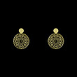 گوشواره طلا مدل دایره اسلیمی کد GA10462