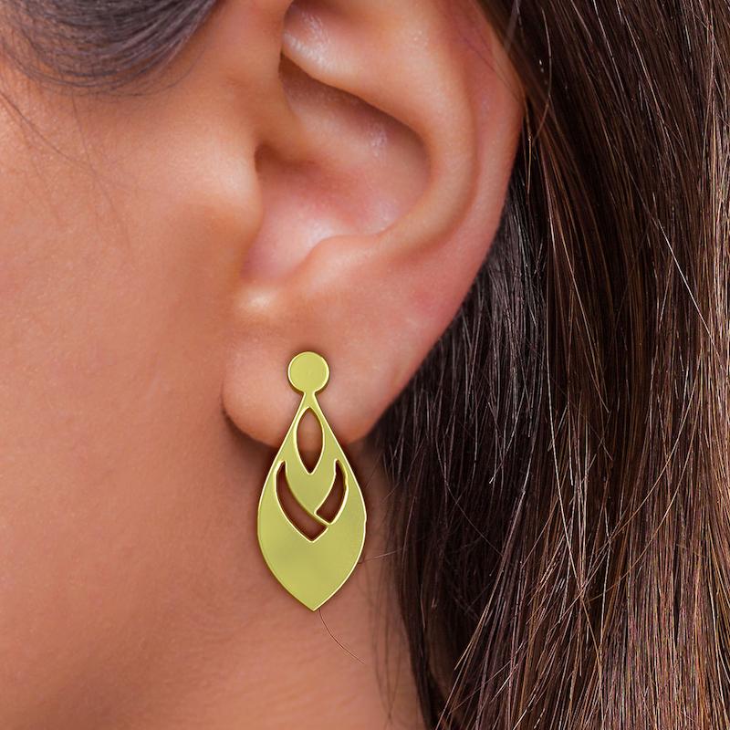 گوشواره طلا مدل اشک کد GA10500