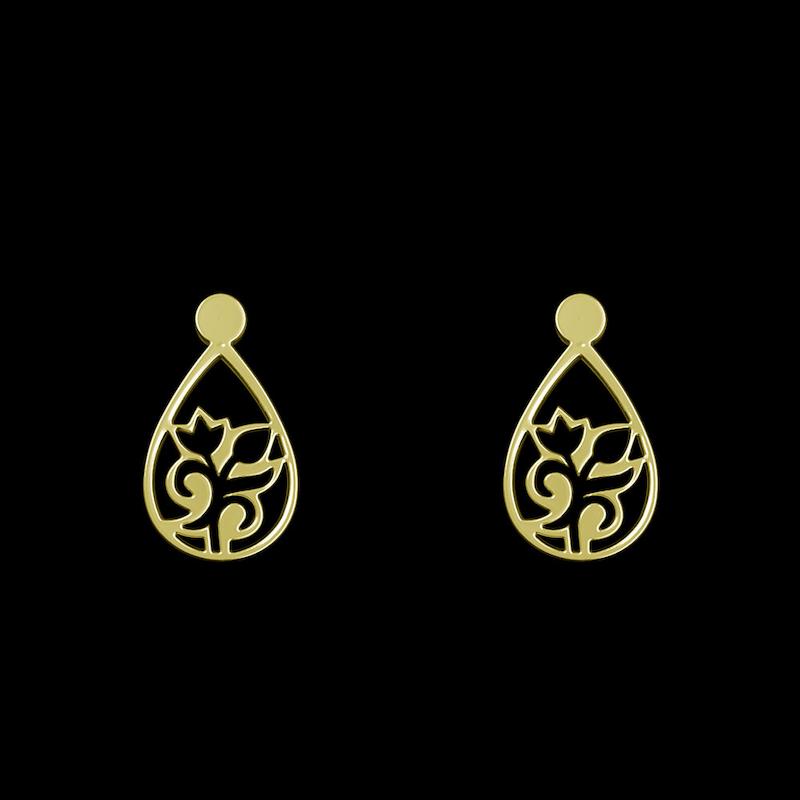 گوشواره طلا مدل گل کد GA10520