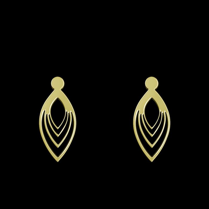گوشواره طلا مدل اشک کد GA10543