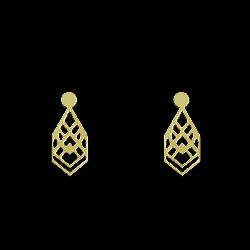 گوشواره طلا مدل هندسی کد GA10550