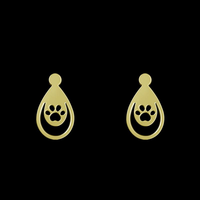 گوشواره طلا مدل پنجه کد GA10553