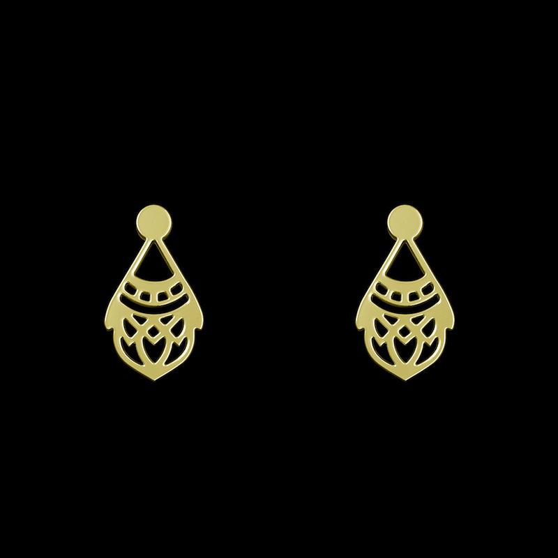 گوشواره طلا مدل هندسی کد GA10643