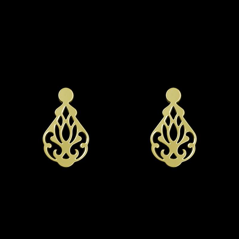 گوشواره طلا مدل هندسی کد GA10651