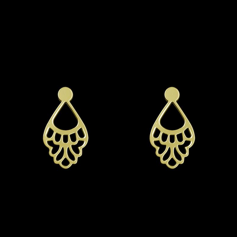 گوشواره طلا مدل هندسی کد GA10652