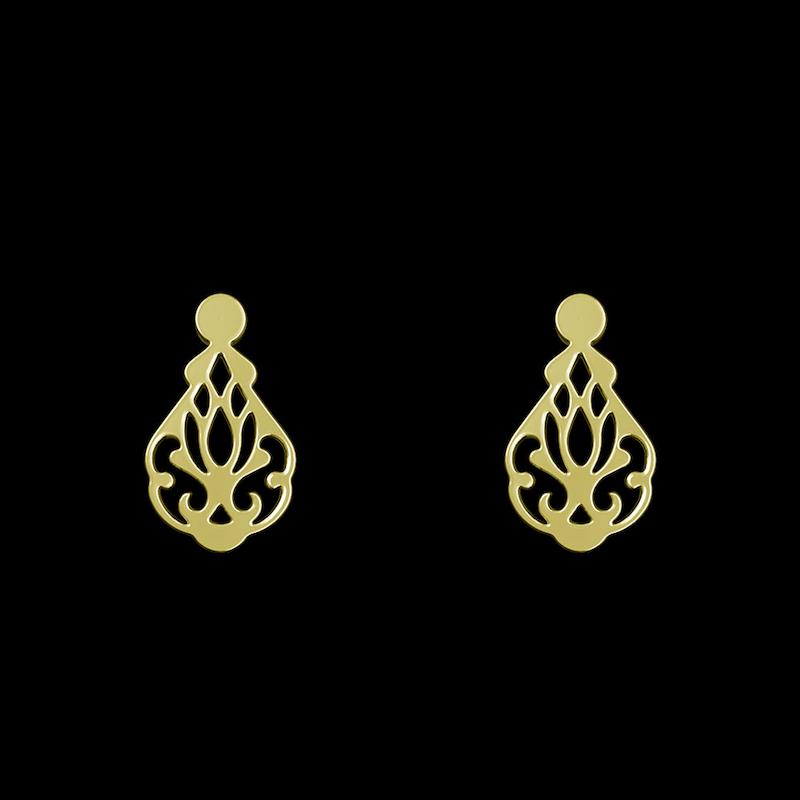 گوشواره طلا مدل هندسی کد GA10654