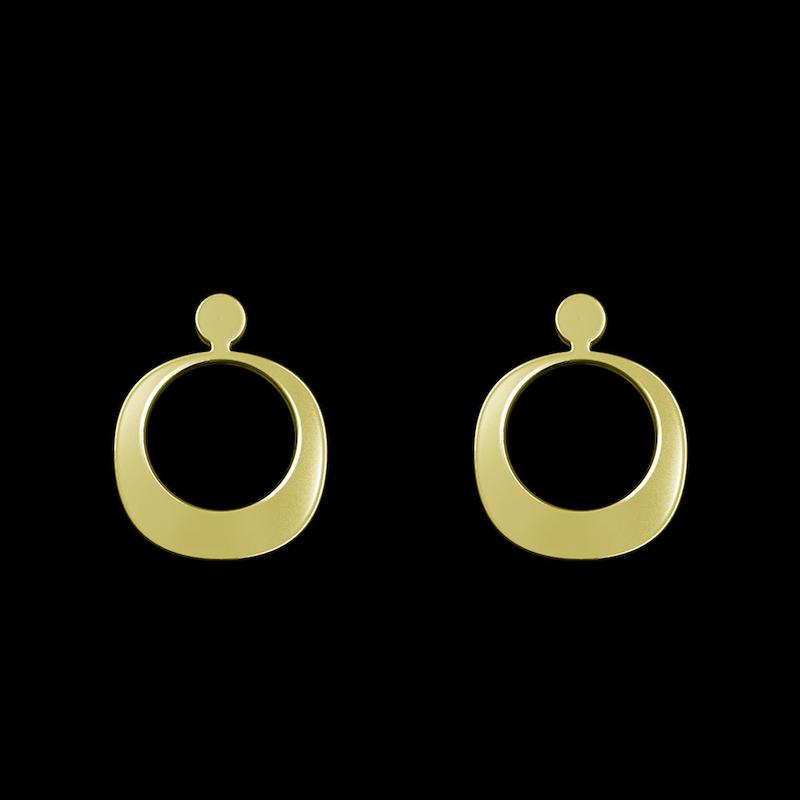 گوشواره طلا مدل دایره کد GA10949