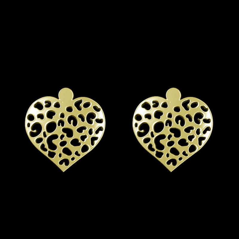 گوشواره طلا مدل قلب کد GA10952